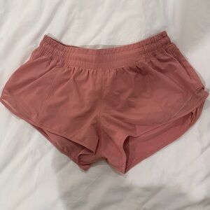Lululemon Hotty Hot Low RiseWomen's Coral Athletic Shorts